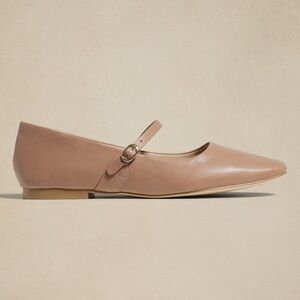 VEGAN LEATHER MARYJANE BALLET FLAT